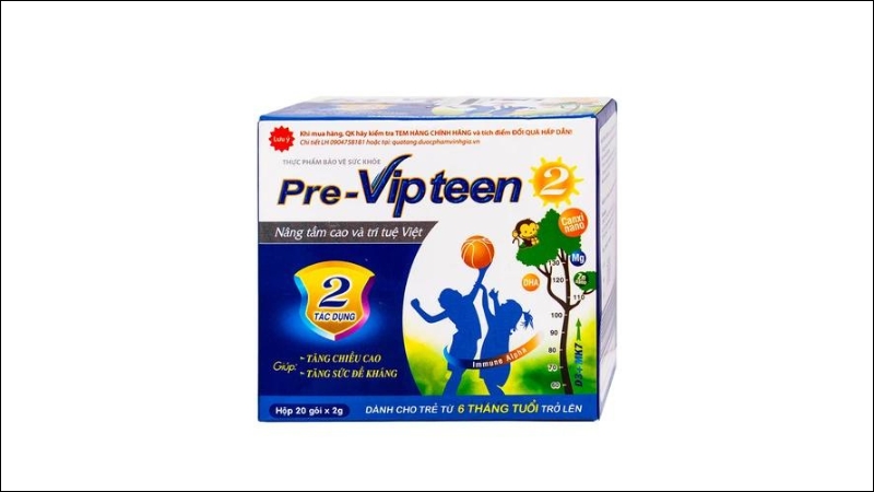 Canxi Pre Vipteen 2 - Thuốc bổ sung canxi chất lượng đến từ Việt Nam.