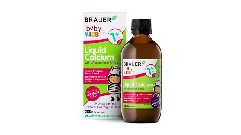 Sản phẩm Siro uống Brauer Baby & Kids Liquid Calcium, lựa chọn tuyệt vời cho con bạn