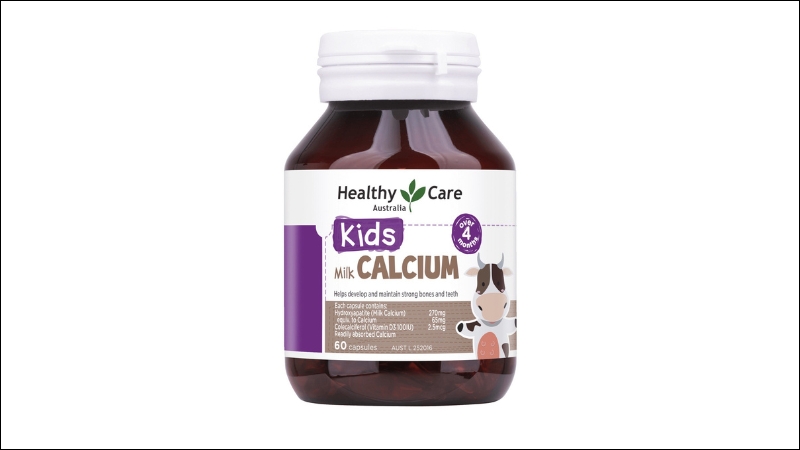 Viên uống Healthy Care Kids Milk Canxi chỉ nên dùng cho trẻ từ 4 tháng tuổi trở lên.