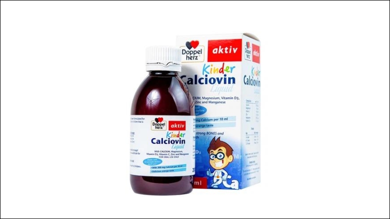 Doppelherz Kinder Calciovin liquid – Sản phẩm dạng uống bổ sung canxi cho bé