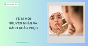 Bị tê bì môi có sao không? Nguyên nhân và cách khắc phục hiệu quả