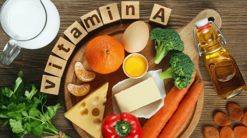 Tăng cường các thực phẩm chứa vitamin A trong khẩu phần ăn