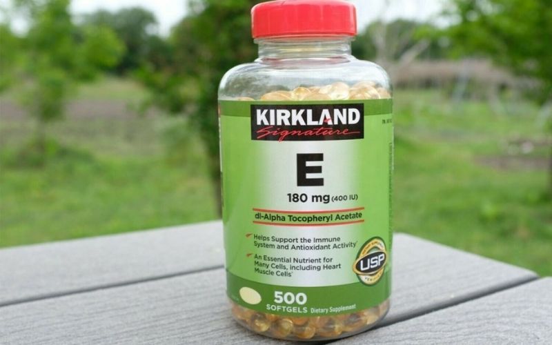 Viên uống Kirkland Vitamin E tăng cường hệ miễn dịch và cải thiện sự phát triển của tóc