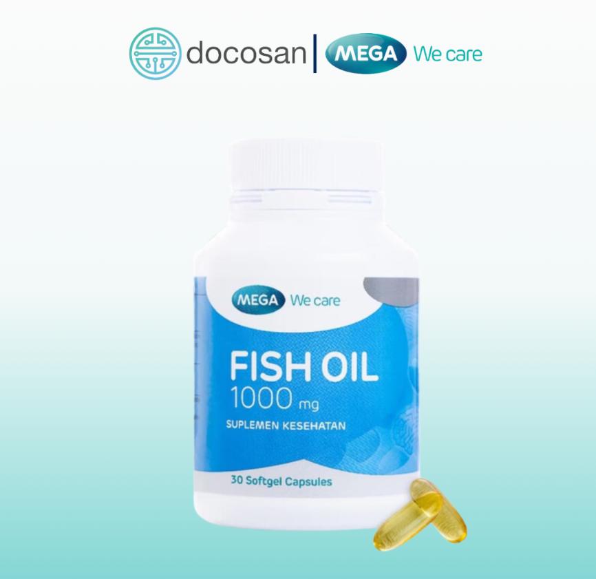 Viên uống Fish Oil 1000mg Mega We Care bổ sung DHA(120) và EPA(180) tốt mắt và não bộ