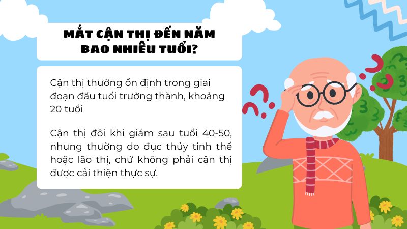 Người bị cận về già có hết không 